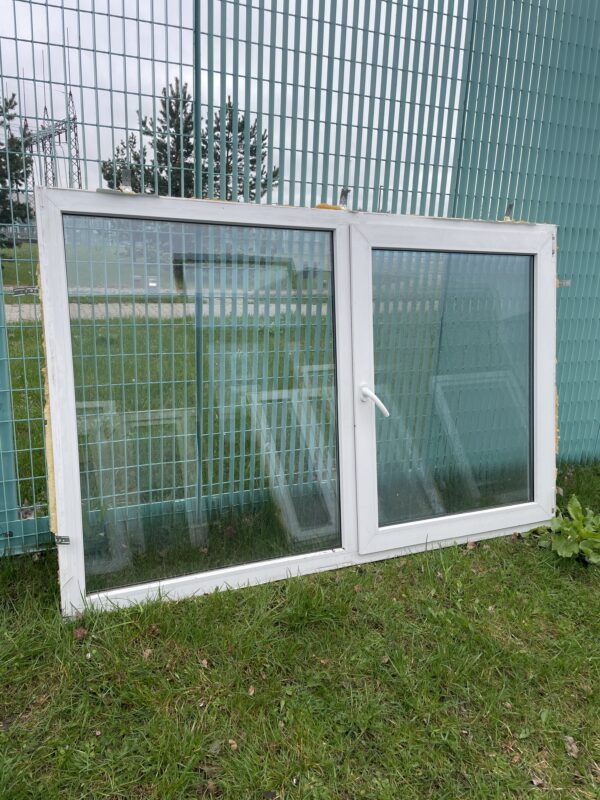 PVC aken 2x klaas 196x129
