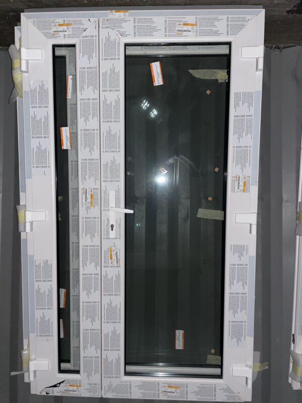 Uks aknaga 2x klaas 120x200