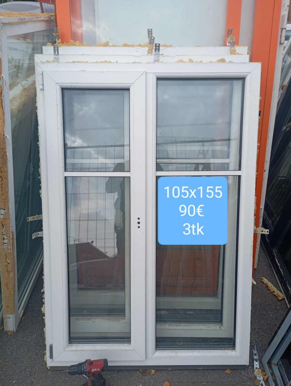 Pvc aken 105x155