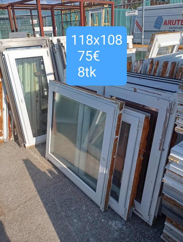 Pvc aken 118x108