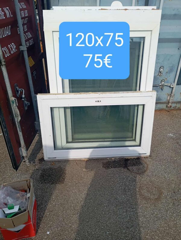 Pvc aken 120x75