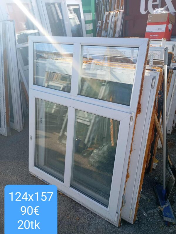 Pvc aken 124x157