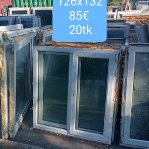 Pvc aken 126x132