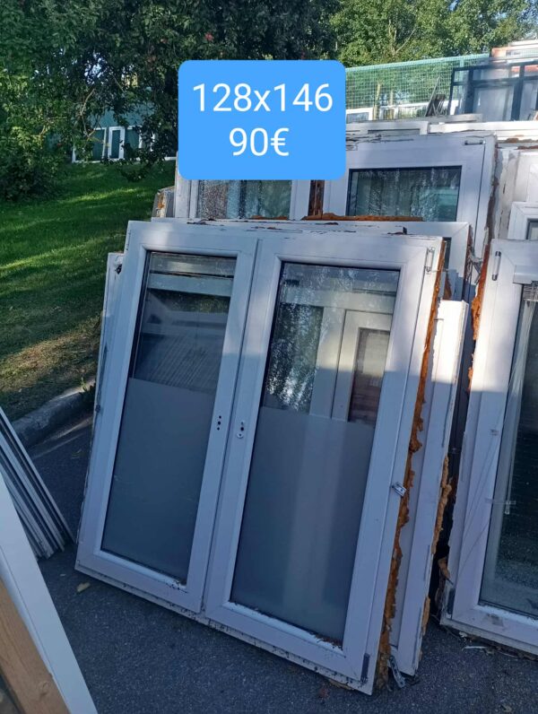 Pvc aken 128x146