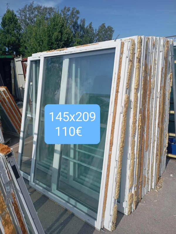 Pvc aken 145x210