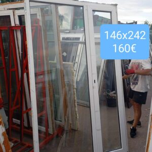 Pvc aken 146x242
