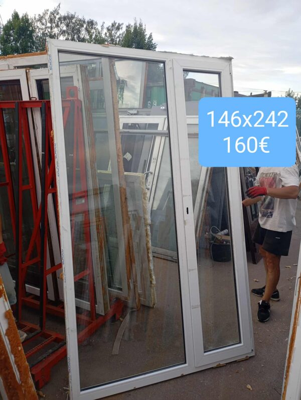 Pvc aken 146x242