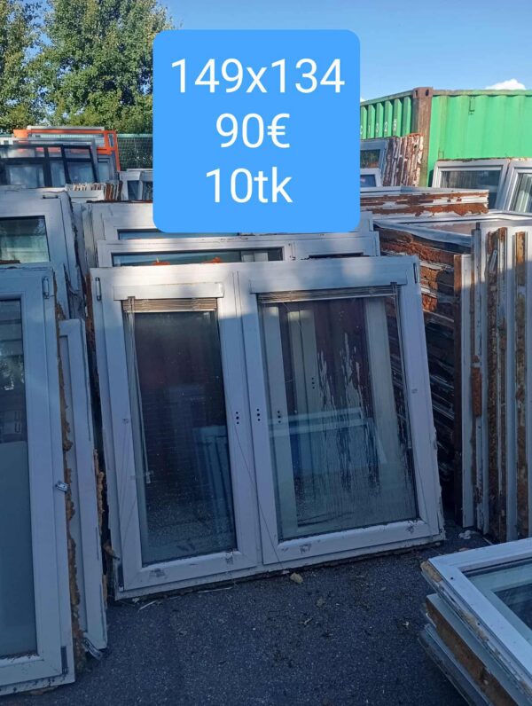 Pvc aken 149x134