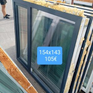 Pvc aken 154x143
