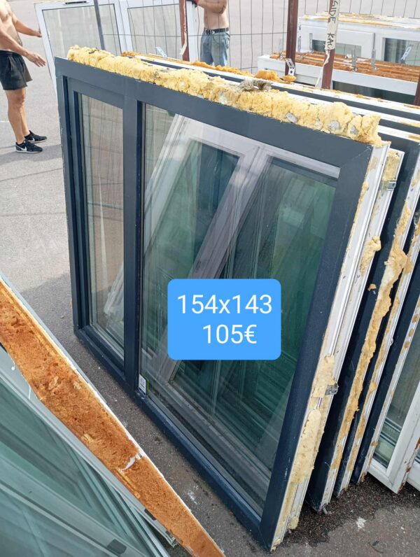 Pvc aken 154x143
