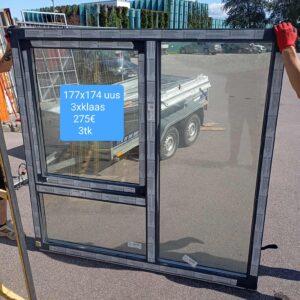 Pvc aken 177x174