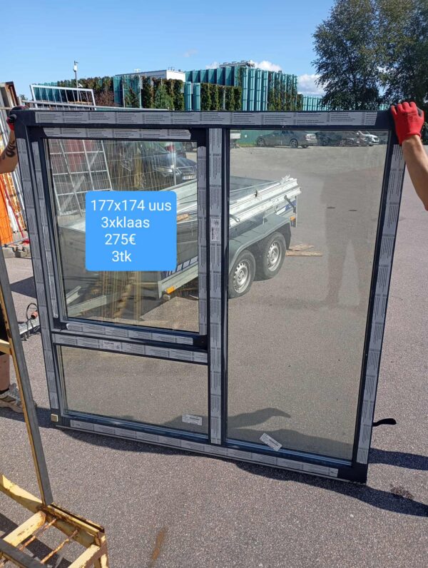 Pvc aken 177x174