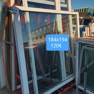 Pvc aken 184x194