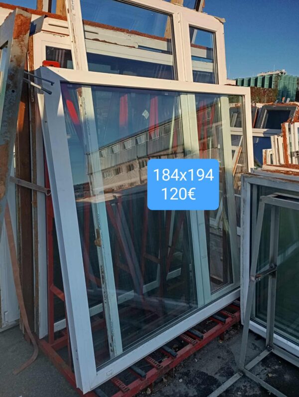 Pvc aken 184x194