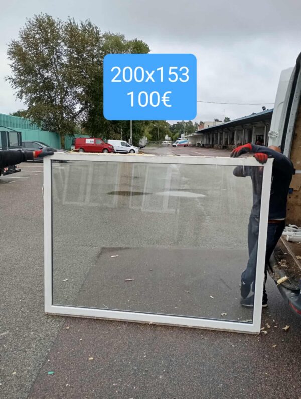 Pvc aken 200x153