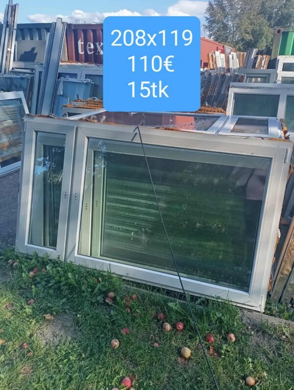 Pvc aken 208x119