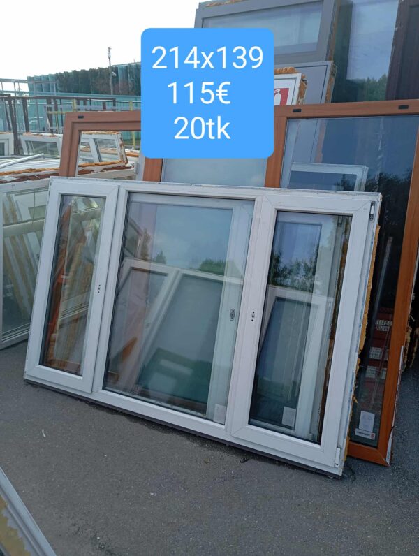 Pvc aken 214x139