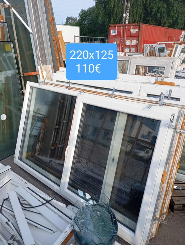 Pvc aken 220x125
