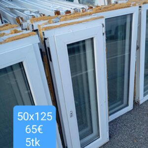 Pvc aken 50x125
