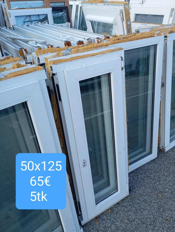 Pvc aken 50x125
