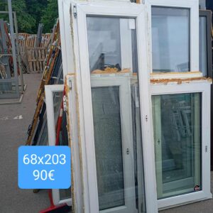 Pvc aken 68x203