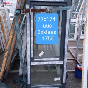 Pvc aken 77x174