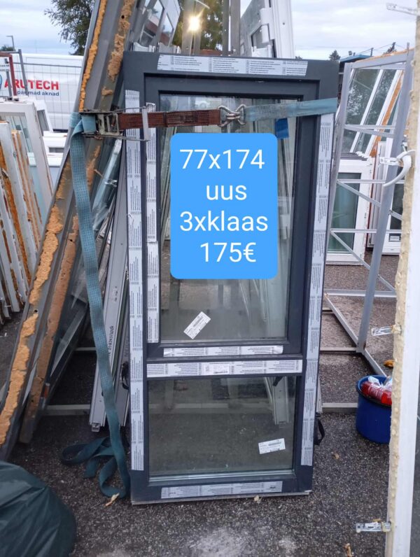 Pvc aken 77x174