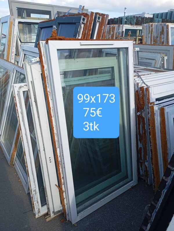 Pvc aken 99x173